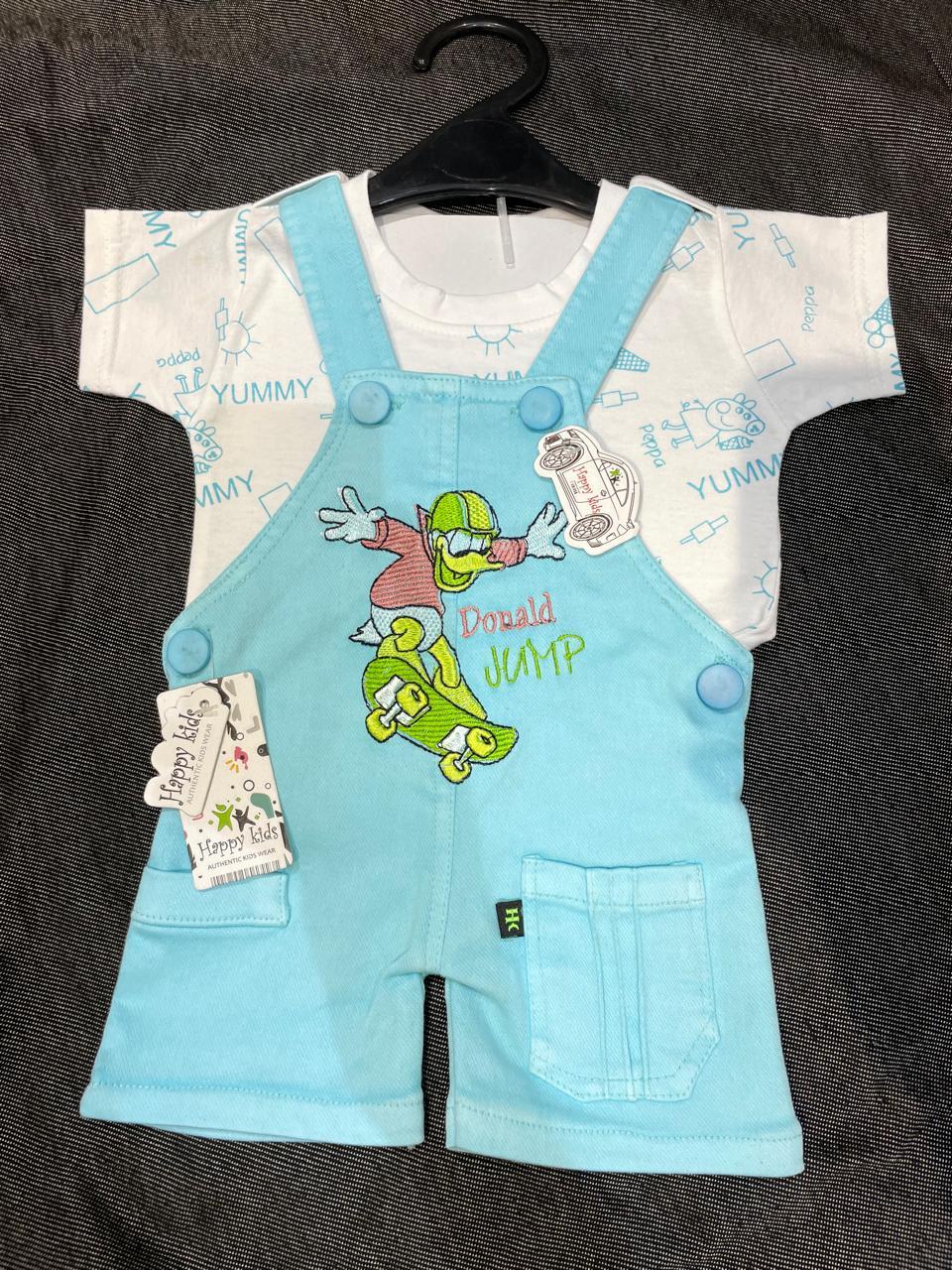 Baby Boys Donald Jump Print Dungaree Set of 6 pieces